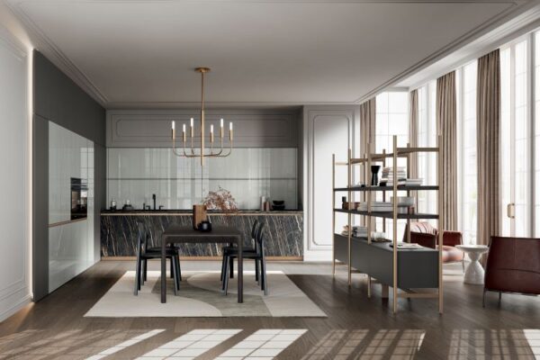 Modernt och stilrent kök i stockholm. Köksmiljö med måttanpassade och dekorativa detaljer.