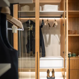 oak-veneer-wardrobe-tinted-glass-hinged-doors-shoe-shelf-led-lighting-stig-interior