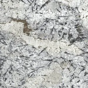 Produktbild på sten till bänkskiva, Ice Blue Sensa från cosentino. En gråbrun Sensa granit med ljusa och mörka mönster.