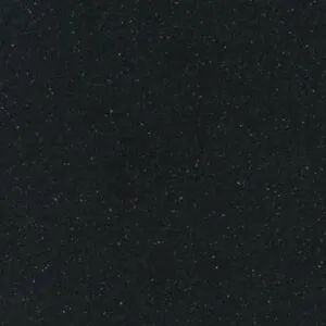 Produktbild på sten till bänkskiva, tebas Black från Cosentino. En svart kompositsten med möster. liknar Terrazzo.